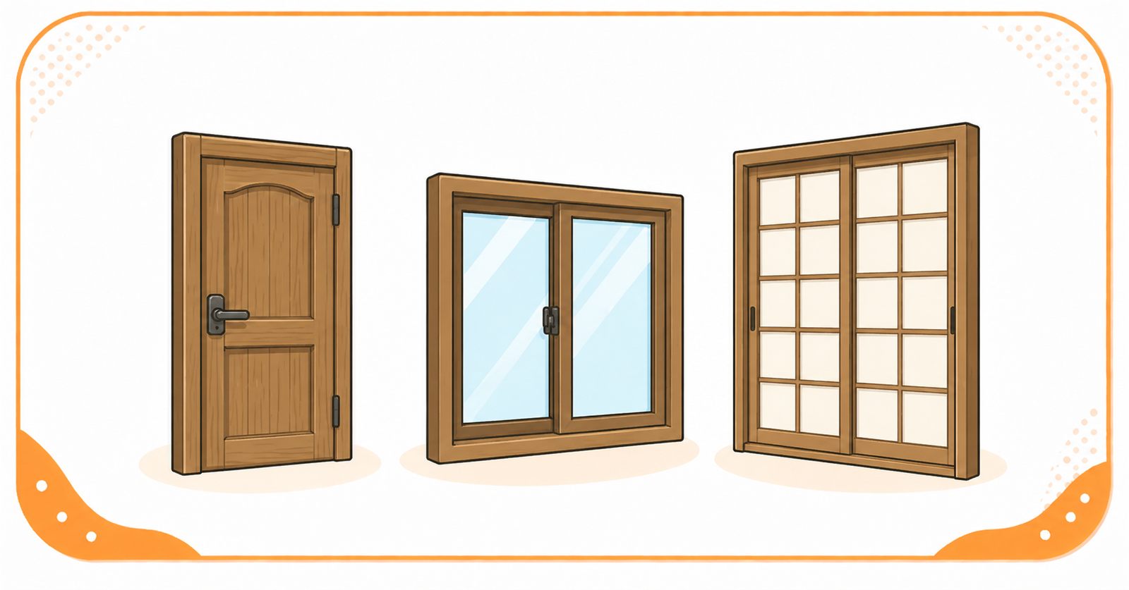 建具の買取イラスト