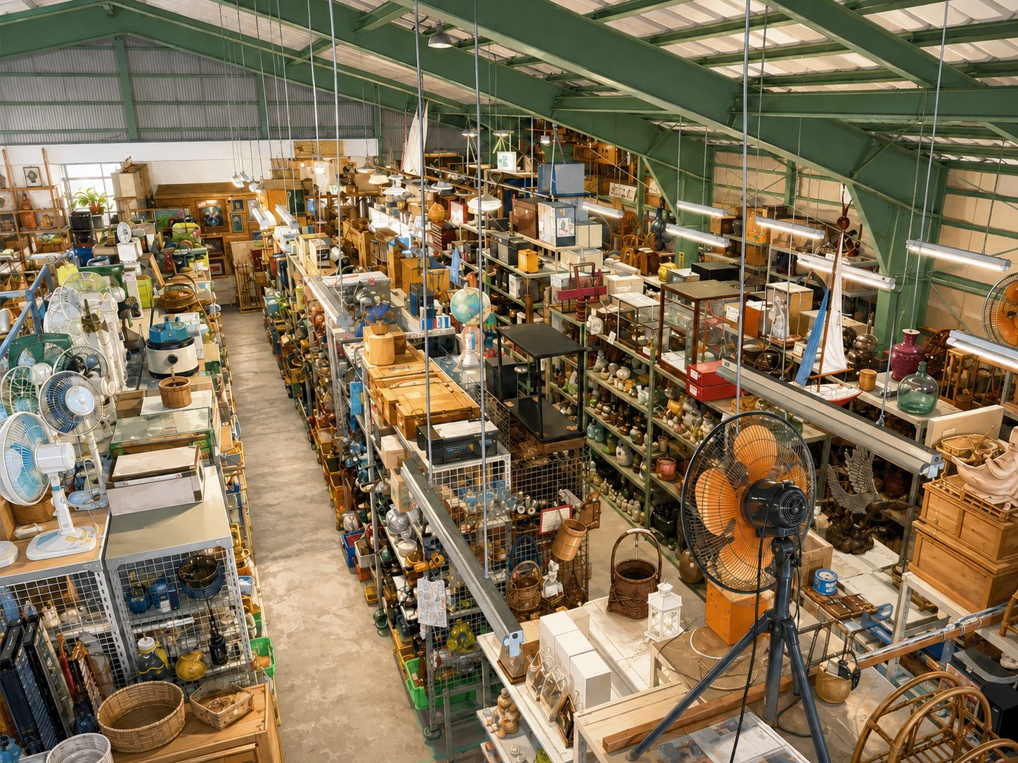 店内の様子（建具エリア）