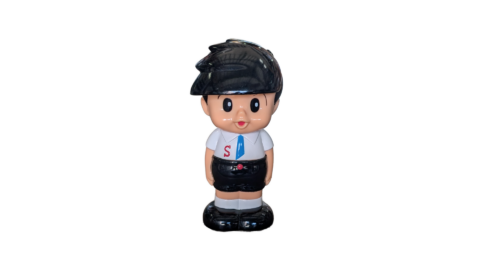 レトロソフビ貯金箱「信ちゃん」を買取しました